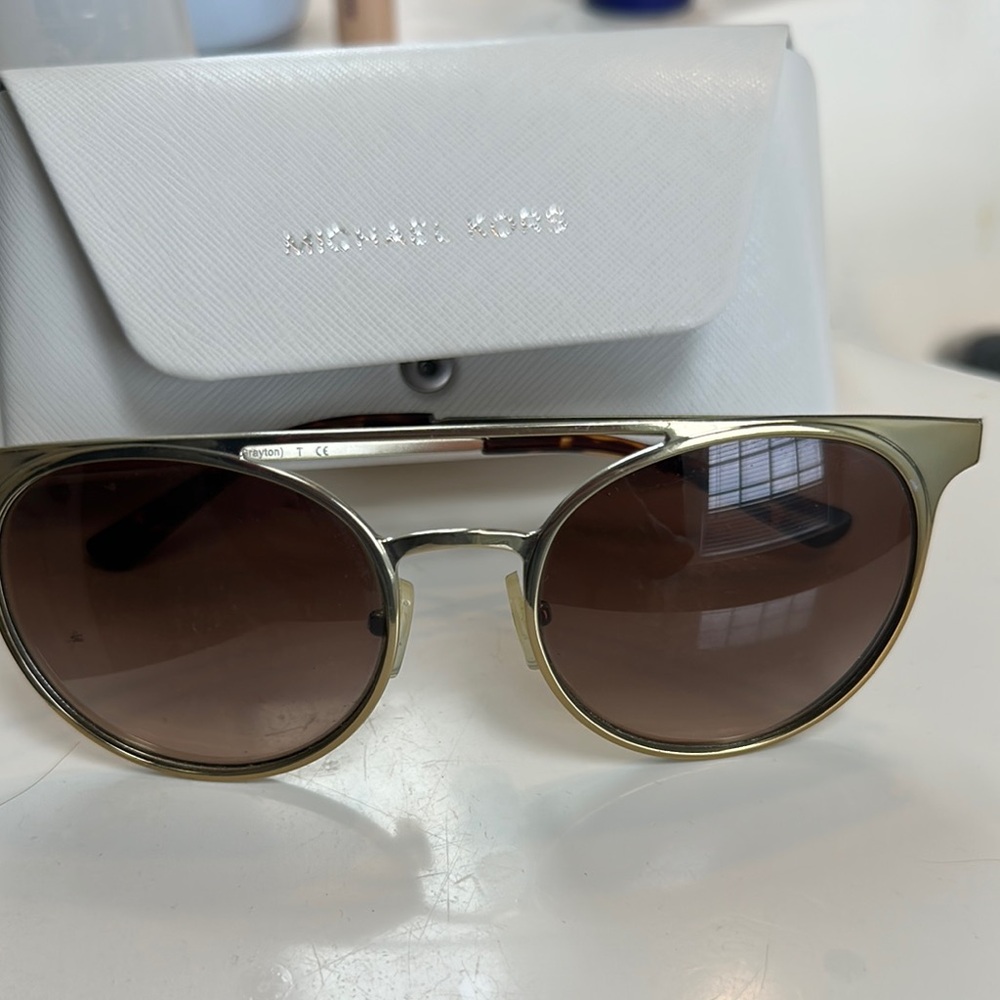 Michael Kors Gold Sunglasses